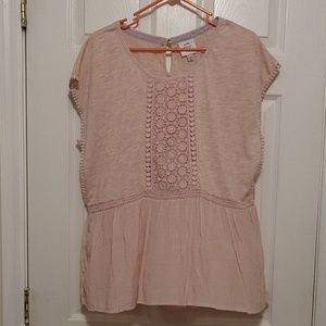 Knox Rose blush blouse top